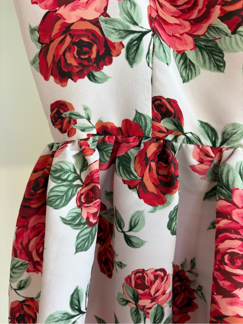 Sachin + Babi Rose Print Midi Gown White Romantic Garden Party Occasion Guest 8